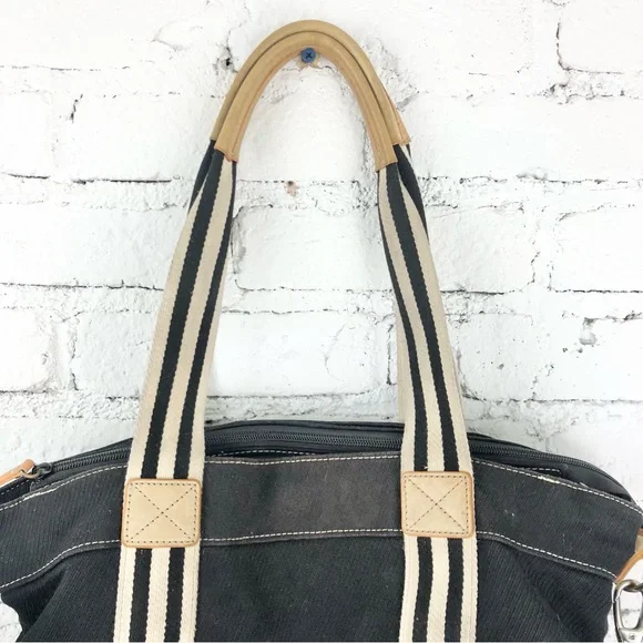 Pottery Barn Kids Black and Tan Striped Bag - Picture 2 of 12